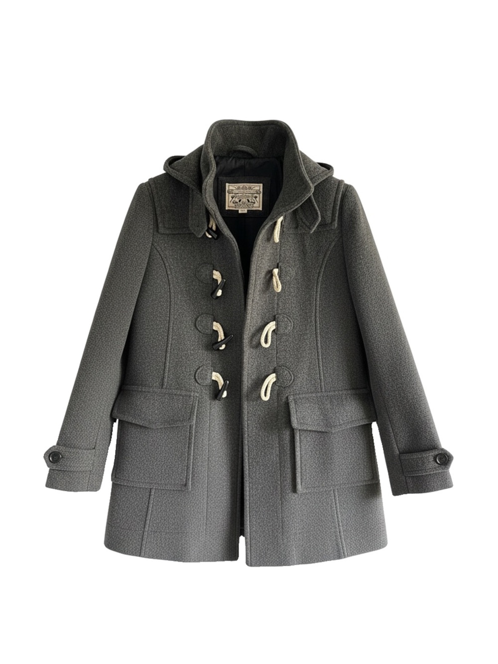 Banana Republic Charcoal Gray Toggle Pea Coat